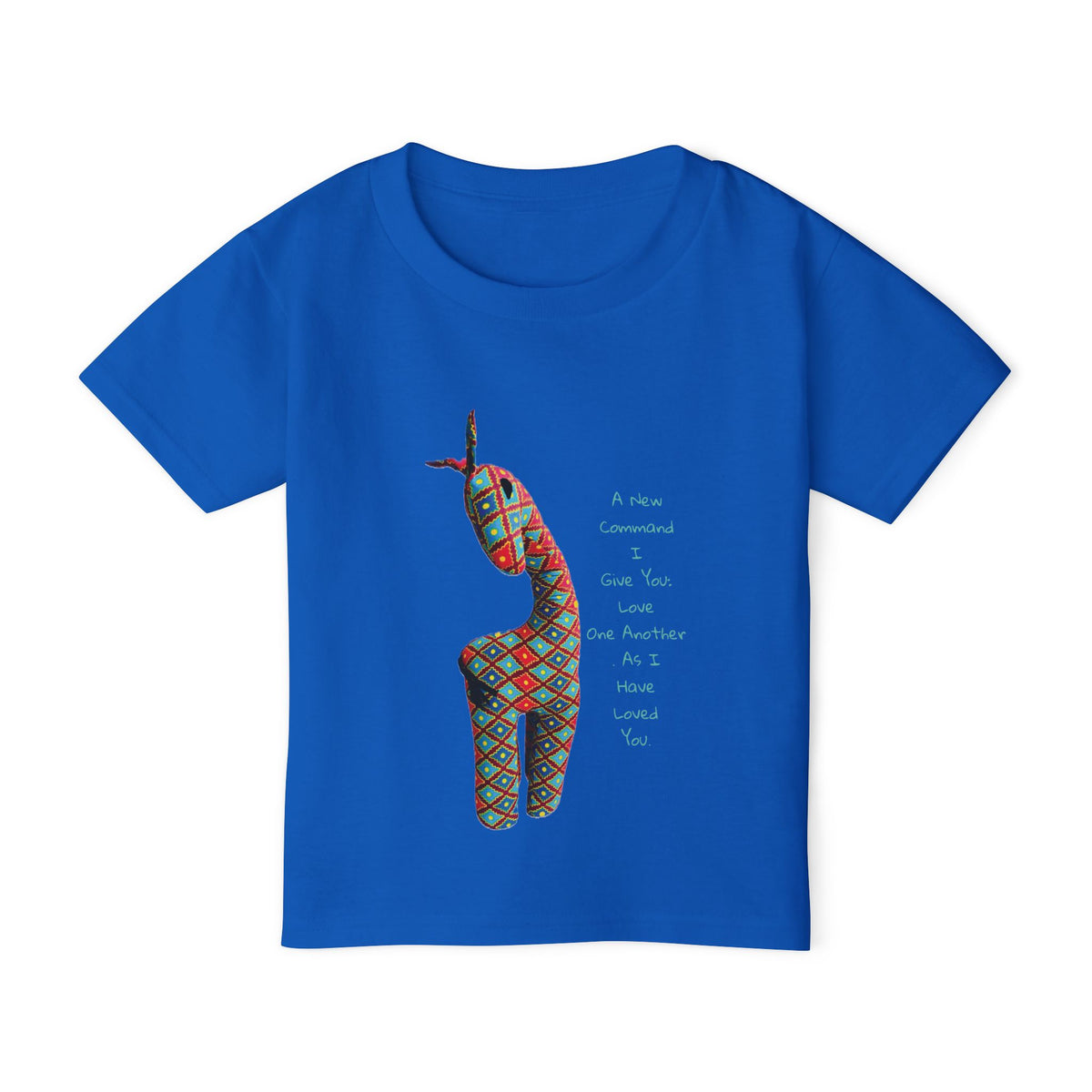 Colorful Giraffe Bible Verse Toddler T-Shirt