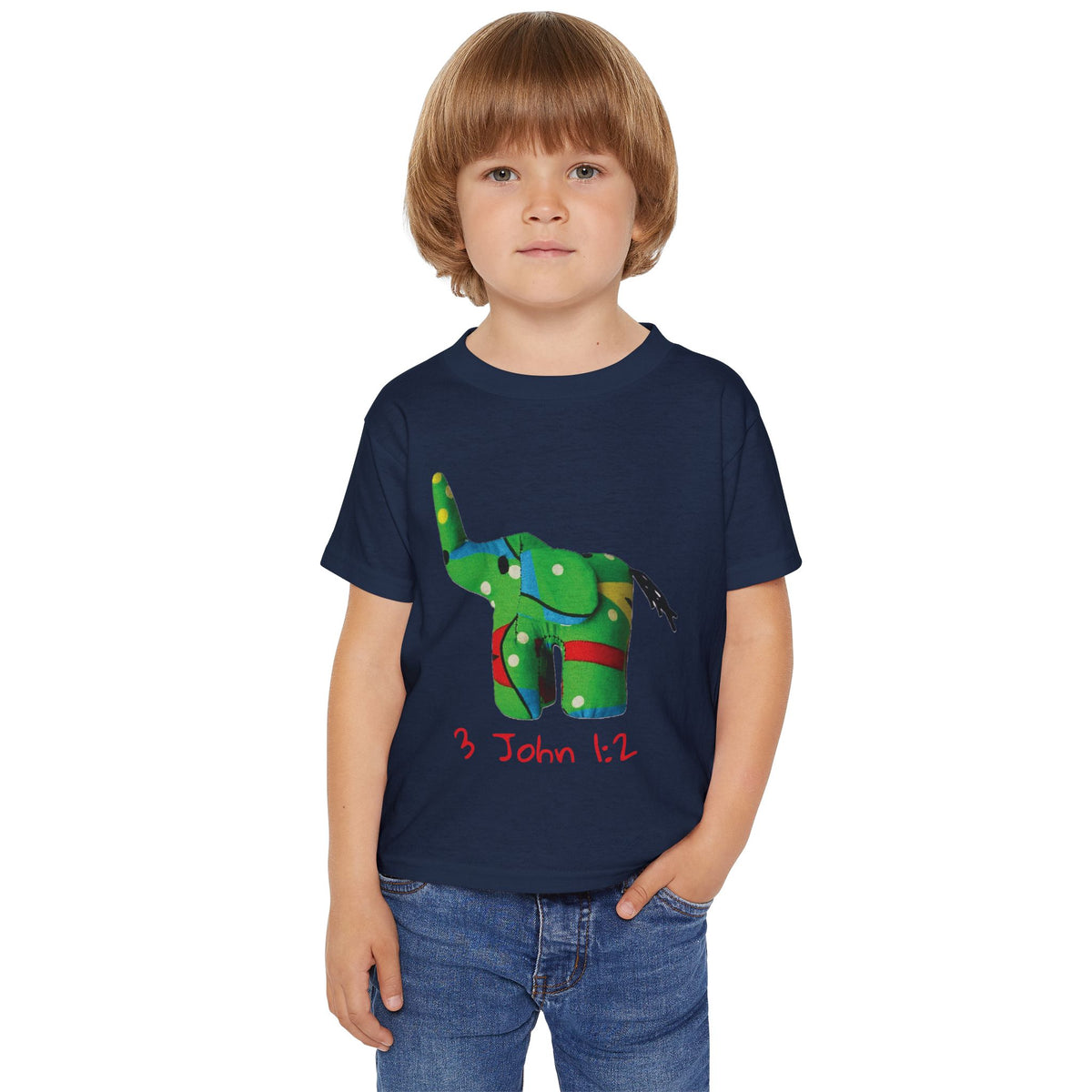 Elephant Bible Verse John 1:2 Toddler T-Shirt